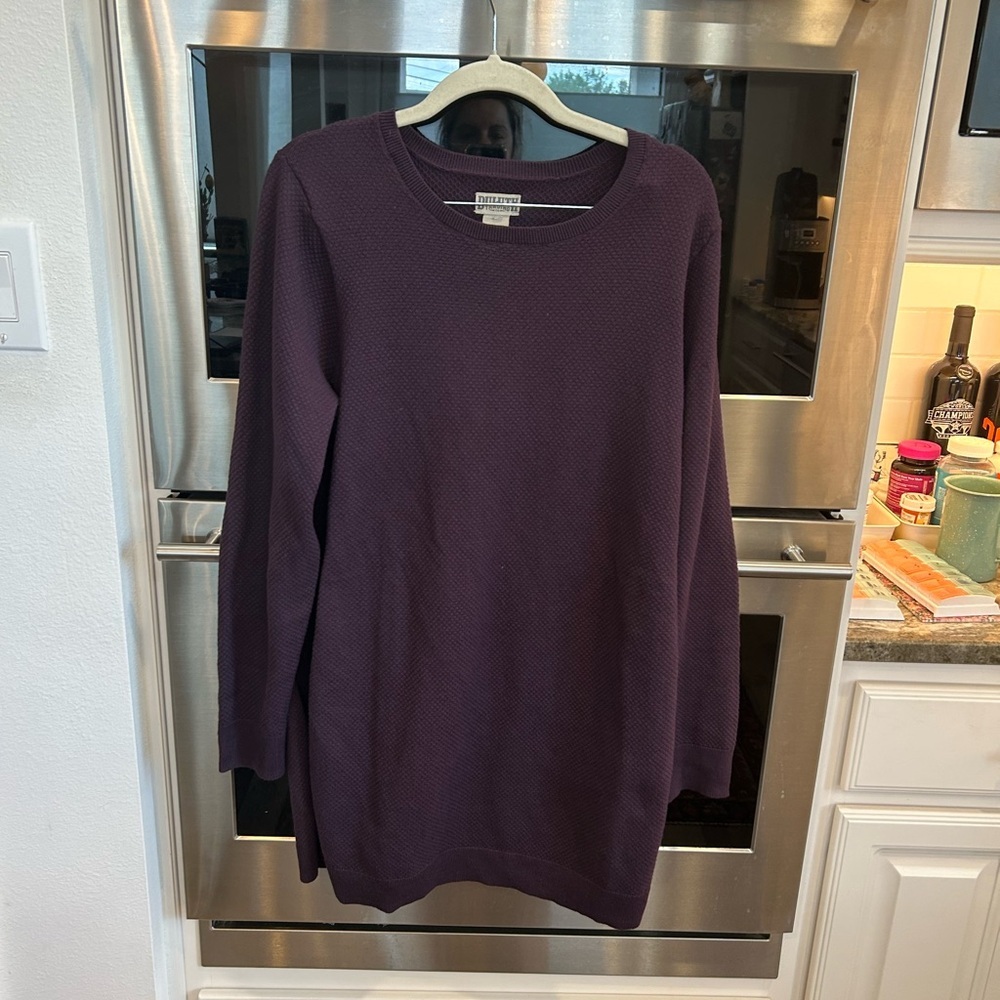 Duluth Trading Co Plum Purple Sno Sweat Tunic size L GUC